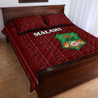 Malawi Football Quilt Bed Set Come On Flames - Red - Wonder Print Shop