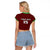 Custom Malawi Football Raglan Cropped T Shirt Come On Flames - Red - Wonder Print Shop