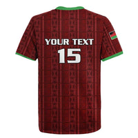Custom Malawi Football Rugby Jersey Come On Flames - Red - Wonder Print Shop