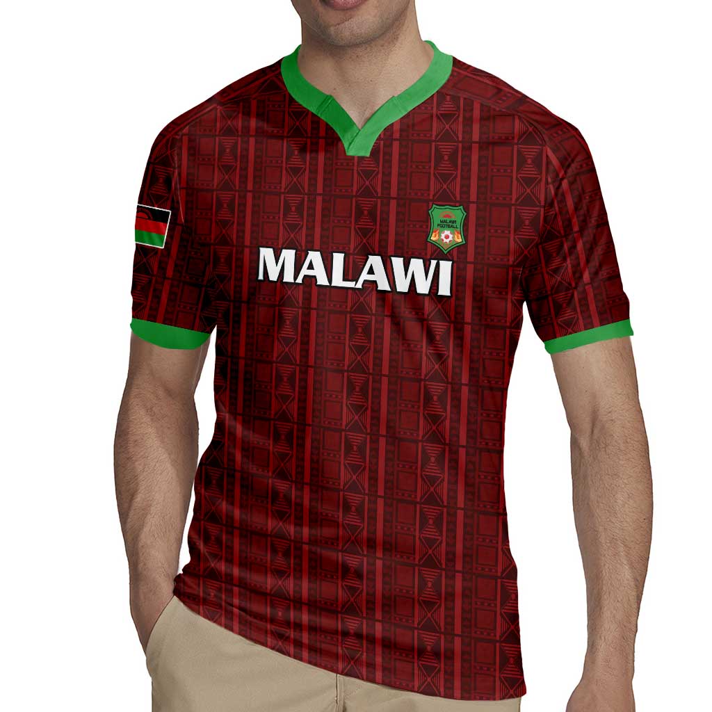 Custom Malawi Football Rugby Jersey Come On Flames - Red - Wonder Print Shop