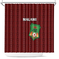 Malawi Football Shower Curtain Come On Flames - Red - Wonder Print Shop