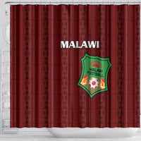 Malawi Football Shower Curtain Come On Flames - Red - Wonder Print Shop