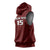 Custom Malawi Football Sleeveless Hoodie Come On Flames - Red - Wonder Print Shop