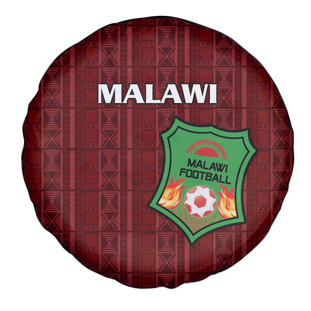 Malawi Football Spare Tire Cover Come On Flames - Red - Wonder Print Shop