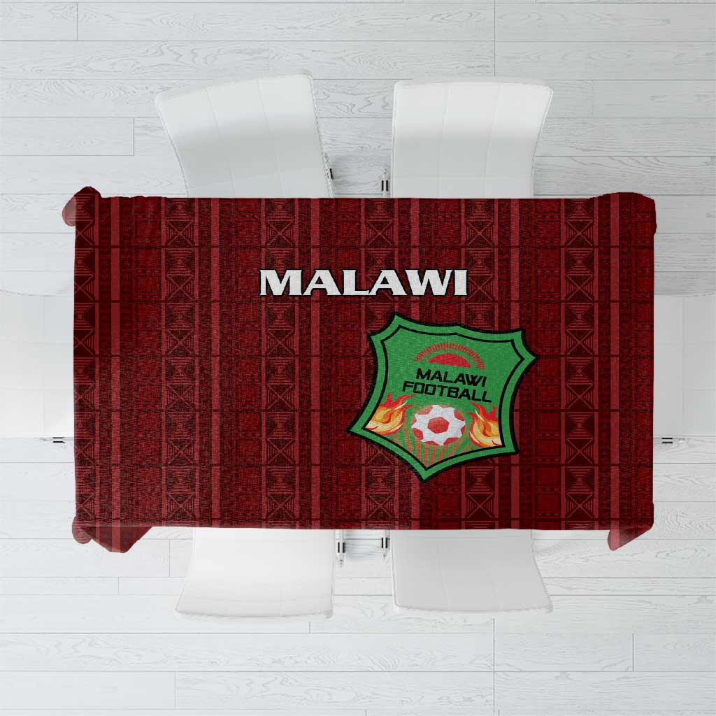 Malawi Football Tablecloth Come On Flames - Red - Wonder Print Shop