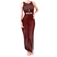 Custom Malawi Football Tank Maxi Dress Come On Flames - Red - Wonder Print Shop