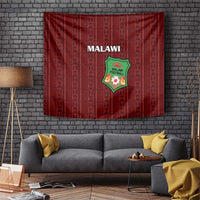 Malawi Football Tapestry Come On Flames - Red - Wonder Print Shop
