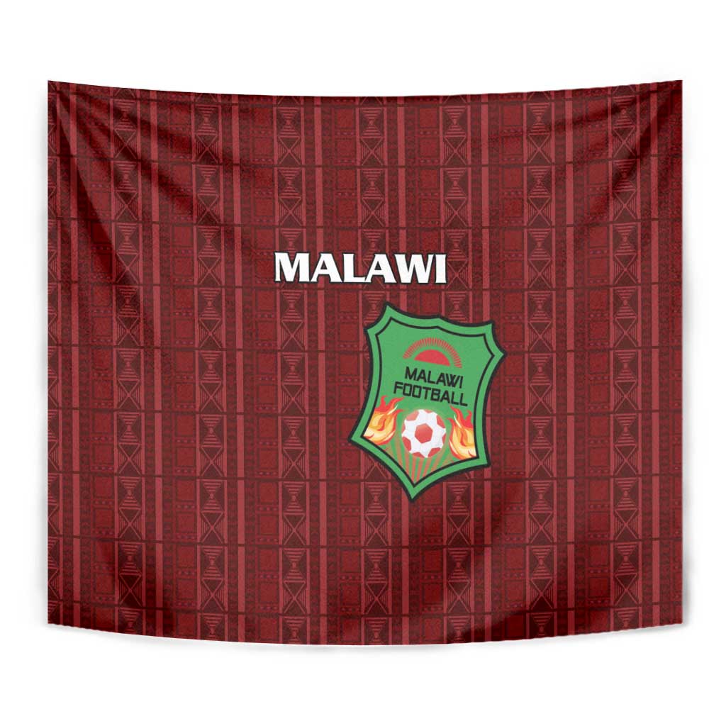 Malawi Football Tapestry Come On Flames - Red - Wonder Print Shop