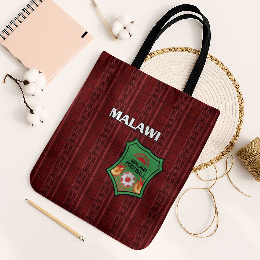 Malawi Football Tote Bag Come On Flames - Red - Wonder Print Shop