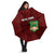 Malawi Football Umbrella Come On Flames - Red - Wonder Print Shop