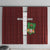 Malawi Football Window Curtain Come On Flames - Red - Wonder Print Shop
