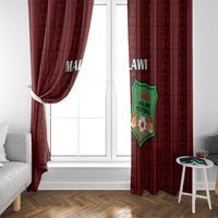 Malawi Football Window Curtain Come On Flames - Red - Wonder Print Shop