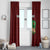 Malawi Football Window Curtain Come On Flames - Red - Wonder Print Shop
