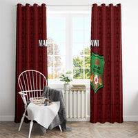 Malawi Football Window Curtain Come On Flames - Red - Wonder Print Shop