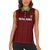 Custom Malawi Football Women Sleeveless Polo Shirt Come On Flames - Red - Wonder Print Shop