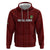 Custom Malawi Football Zip Hoodie Come On Flames - Red - Wonder Print Shop