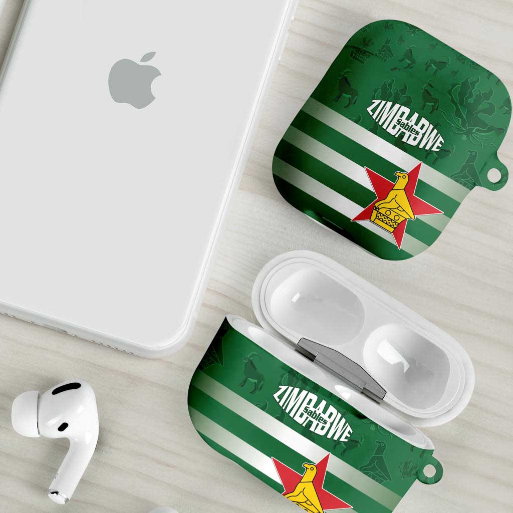 Rugby Zimbabwe Custom AirPods Case Go Champions Sables - Wonder Print Shop