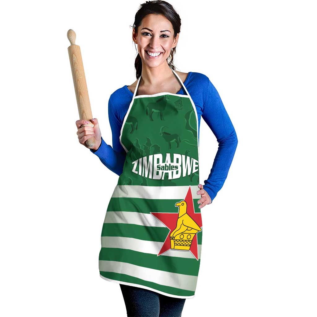 Rugby Zimbabwe Custom Apron Go Champions Sables - Wonder Print Shop