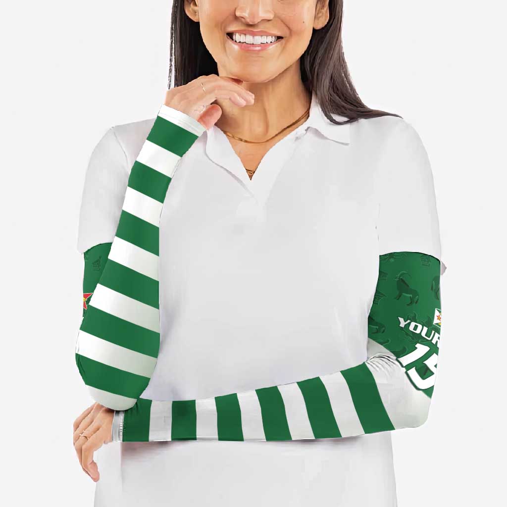 Rugby Zimbabwe Custom Arm Sleeves Go Champions Sables - Wonder Print Shop