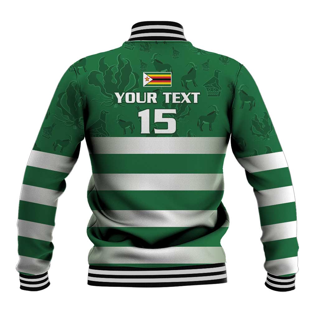 Rugby Zimbabwe Custom Baseball Jacket Go Champions Sables - Wonder Print Shop