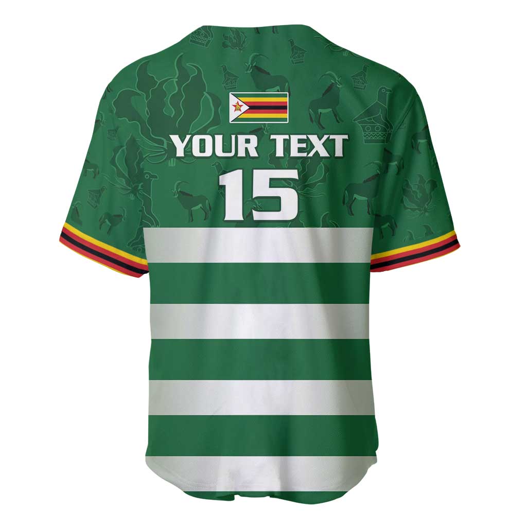 Rugby Zimbabwe Custom Baseball Jersey Go Champions Sables - Wonder Print Shop