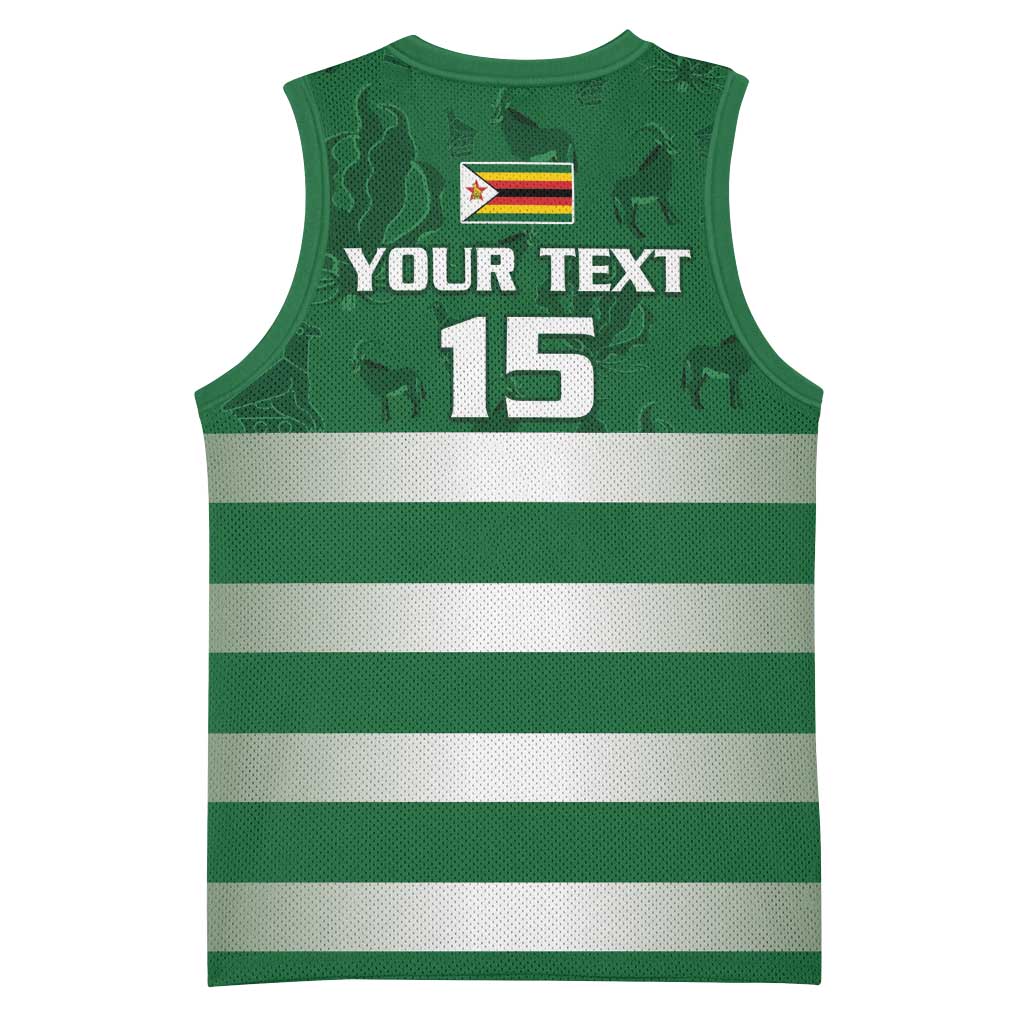 Rugby Zimbabwe Custom Basketball Jersey Go Champions Sables - Wonder Print Shop