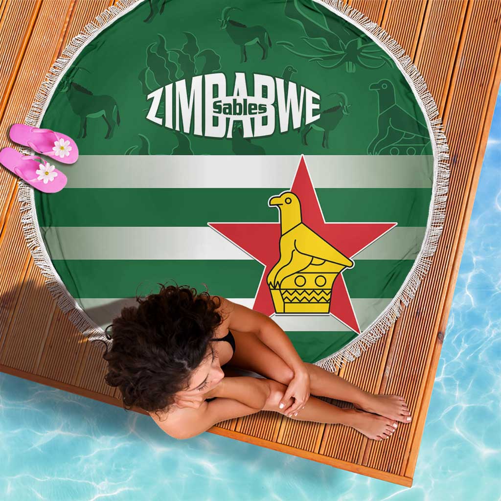 Rugby Zimbabwe Beach Blanket Go Champions Sables - Wonder Print Shop
