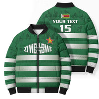 Rugby Zimbabwe Custom Bomber Puffer Jacket Go Champions Sables - Wonder Print Shop