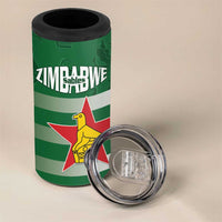 Rugby Zimbabwe Custom 4 in 1 Can Cooler Tumbler Go Champions Sables - Wonder Print Shop