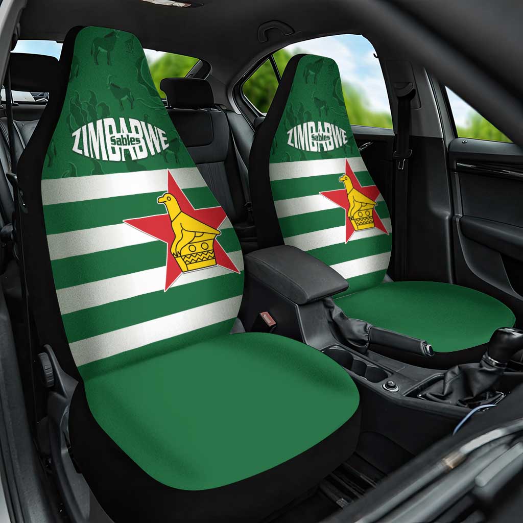 Rugby Zimbabwe Car Seat Cover Go Champions Sables - Wonder Print Shop