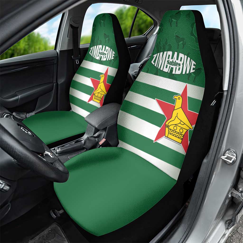 Rugby Zimbabwe Car Seat Cover Go Champions Sables - Wonder Print Shop