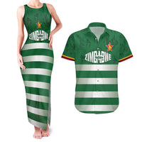 Rugby Zimbabwe Custom Couples Matching Tank Maxi Dress and Hawaiian Shirt Go Champions Sables - Wonder Print Shop