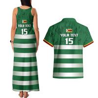 Rugby Zimbabwe Custom Couples Matching Tank Maxi Dress and Hawaiian Shirt Go Champions Sables - Wonder Print Shop