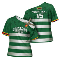 Rugby Zimbabwe Custom Cross Shoulder Shirt Go Champions Sables - Wonder Print Shop
