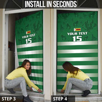 Rugby Zimbabwe Custom Door Cover Go Champions Sables - Wonder Print Shop