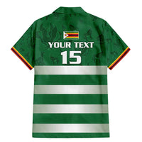 Rugby Zimbabwe Custom Family Matching Mermaid Dress and Hawaiian Shirt Go Champions Sables - Wonder Print Shop