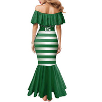 Rugby Zimbabwe Custom Family Matching Mermaid Dress and Hawaiian Shirt Go Champions Sables - Wonder Print Shop