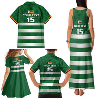 Rugby Zimbabwe Custom Family Matching Tank Maxi Dress and Hawaiian Shirt Go Champions Sables - Wonder Print Shop