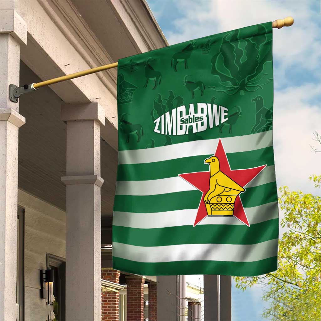 Rugby Zimbabwe Garden Flag Go Champions Sables - Wonder Print Shop