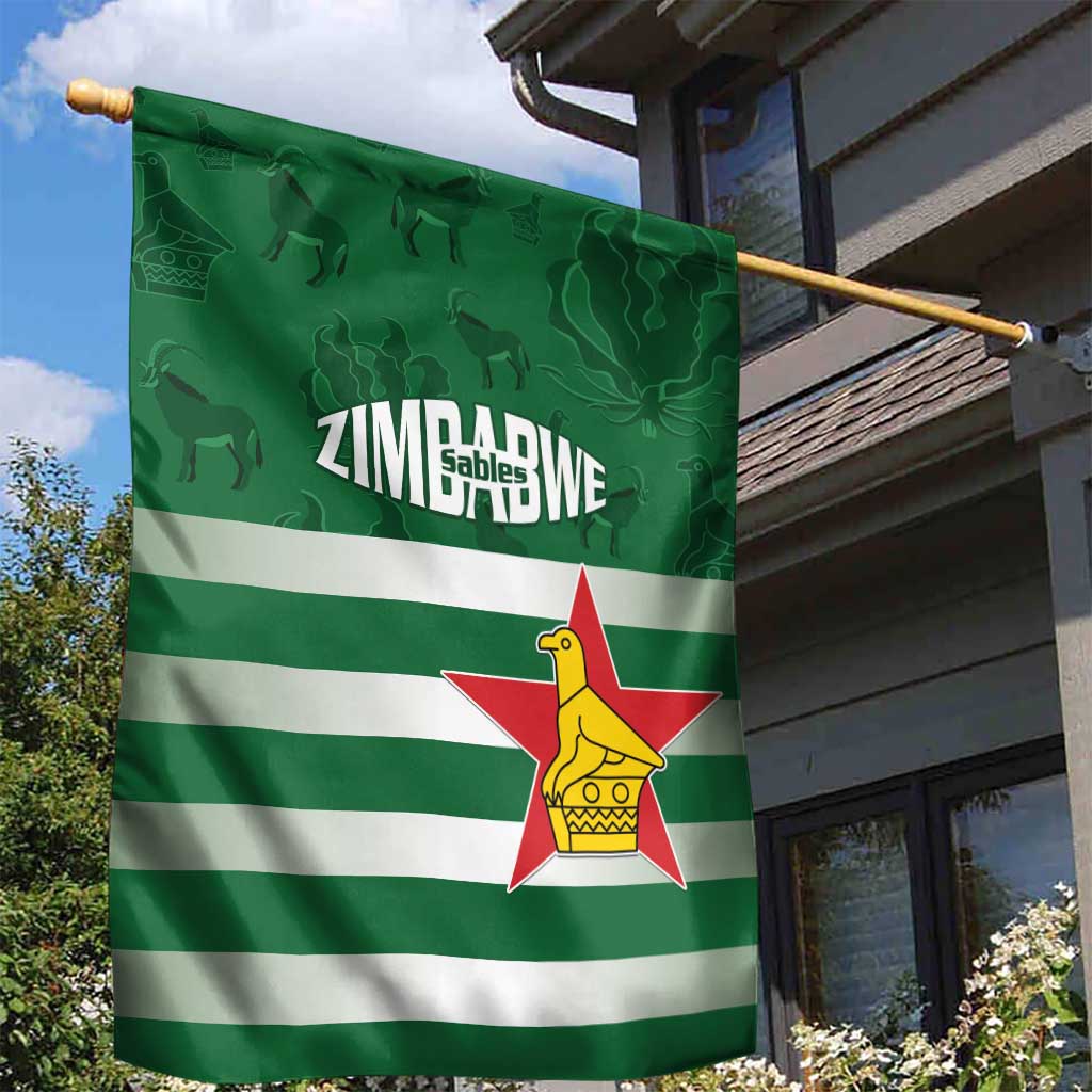 Rugby Zimbabwe Garden Flag Go Champions Sables - Wonder Print Shop
