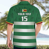 Rugby Zimbabwe Custom Hawaiian Shirt Go Champions Sables - Wonder Print Shop