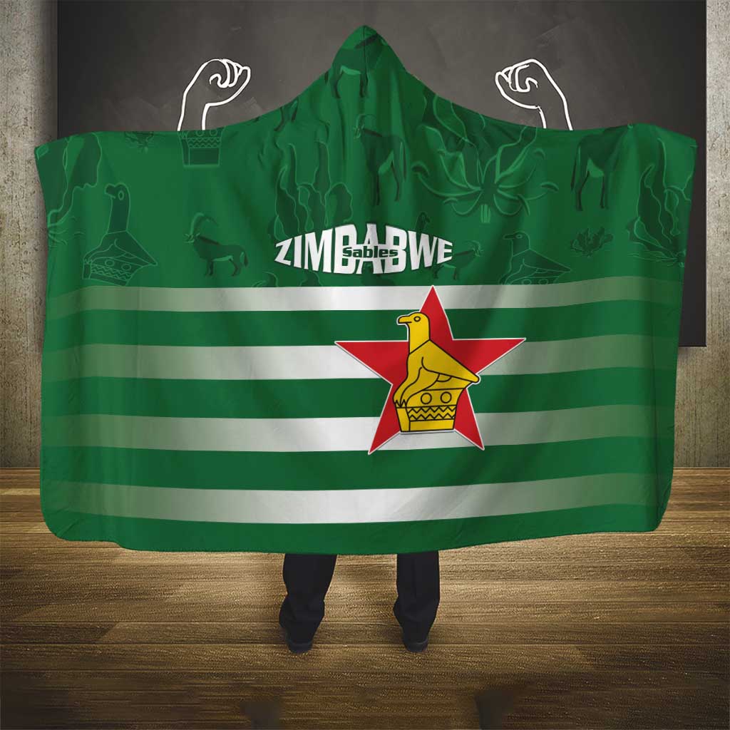 Rugby Zimbabwe Hooded Blanket Go Champions Sables - Wonder Print Shop