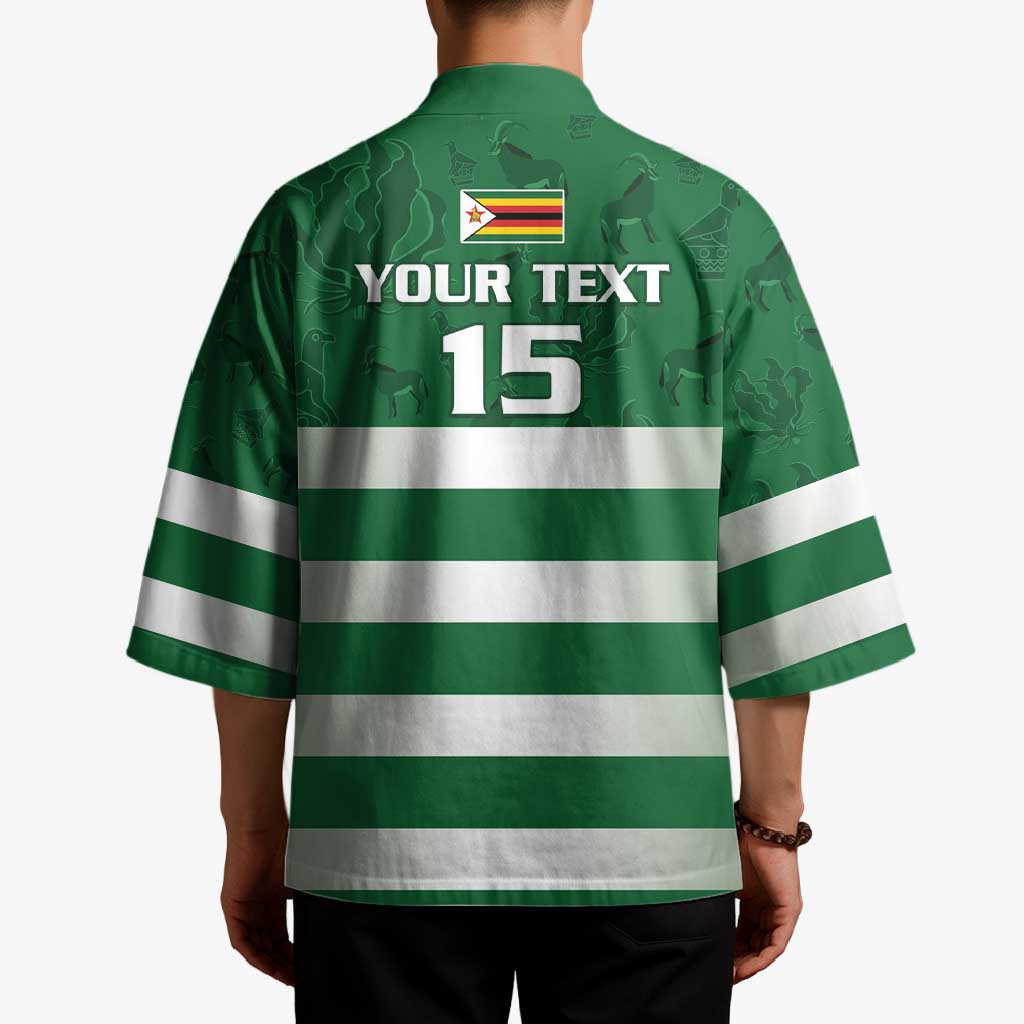 Rugby Zimbabwe Custom Kimono Go Champions Sables - Wonder Print Shop