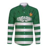Rugby Zimbabwe Custom Long Sleeve Button Shirt Go Champions Sables - Wonder Print Shop