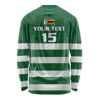 Rugby Zimbabwe Custom Long Sleeve Shirt Go Champions Sables - Wonder Print Shop