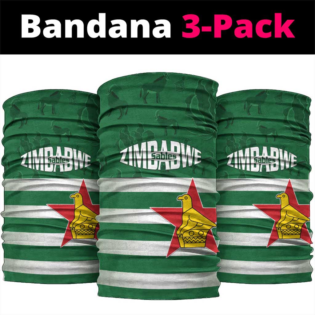 Rugby Zimbabwe Custom Neck Gaiter Go Champions Sables - Wonder Print Shop
