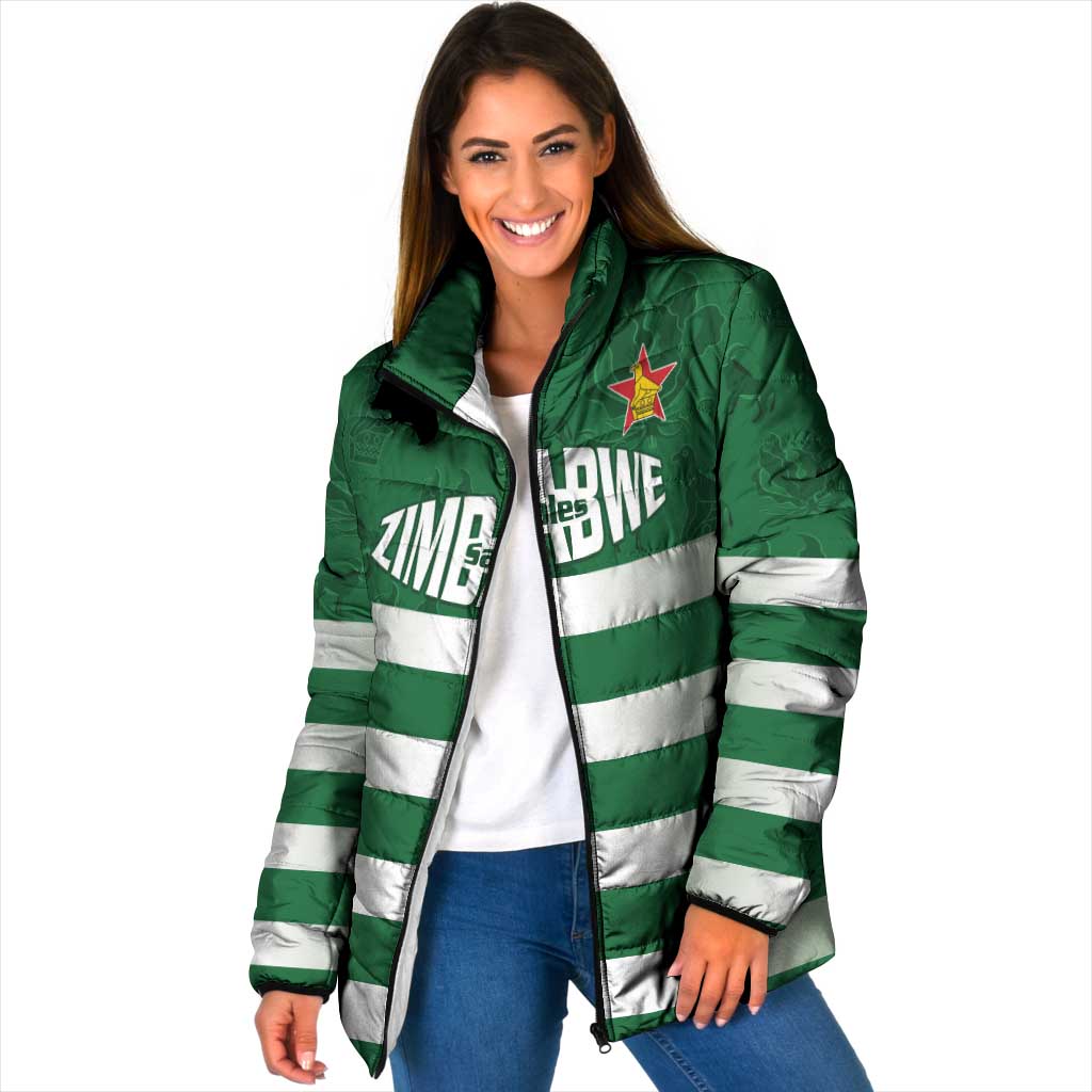 Rugby Zimbabwe Custom Padded Jacket Go Champions Sables - Wonder Print Shop