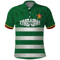Rugby Zimbabwe Custom Polo Shirt Go Champions Sables - Wonder Print Shop