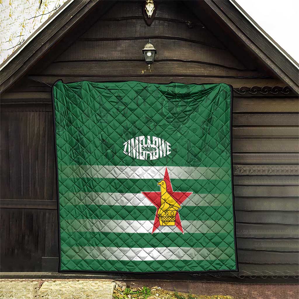 Rugby Zimbabwe Quilt Go Champions Sables - Wonder Print Shop
