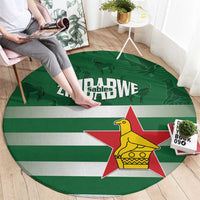 Rugby Zimbabwe Round Carpet Go Champions Sables - Wonder Print Shop